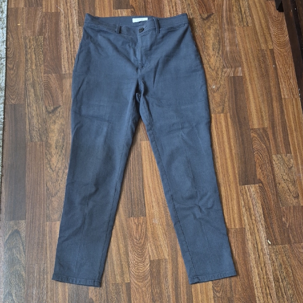 LOFT Women's Gray Straight Leg Pants